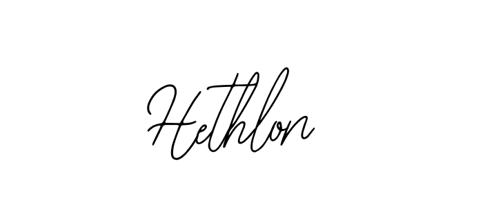 Design your own signature with our free online signature maker. With this signature software, you can create a handwritten (Bearetta-2O07w) signature for name Hethlon. Hethlon signature style 12 images and pictures png