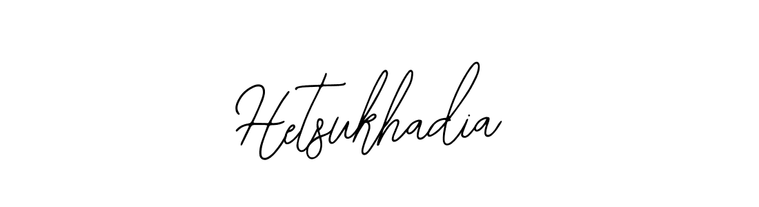 The best way (Bearetta-2O07w) to make a short signature is to pick only two or three words in your name. The name Hetsukhadia include a total of six letters. For converting this name. Hetsukhadia signature style 12 images and pictures png