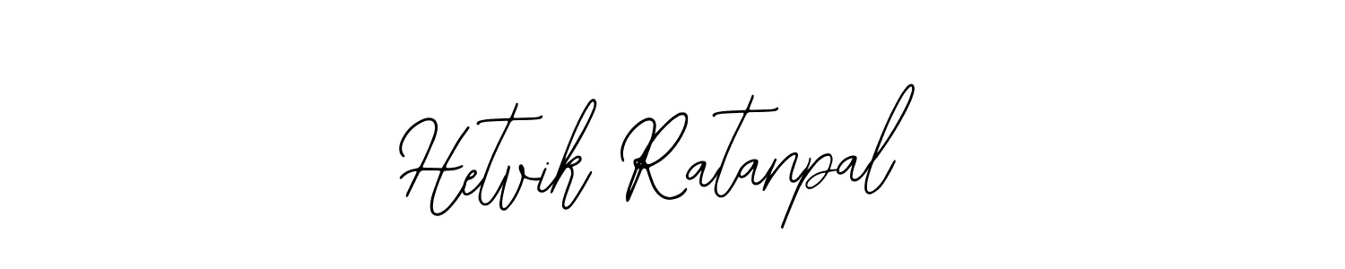 Similarly Bearetta-2O07w is the best handwritten signature design. Signature creator online .You can use it as an online autograph creator for name Hetvik Ratanpal. Hetvik Ratanpal signature style 12 images and pictures png