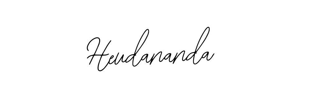 if you are searching for the best signature style for your name Heudananda. so please give up your signature search. here we have designed multiple signature styles  using Bearetta-2O07w. Heudananda signature style 12 images and pictures png