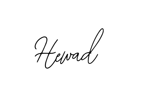 How to make Hewad signature? Bearetta-2O07w is a professional autograph style. Create handwritten signature for Hewad name. Hewad signature style 12 images and pictures png