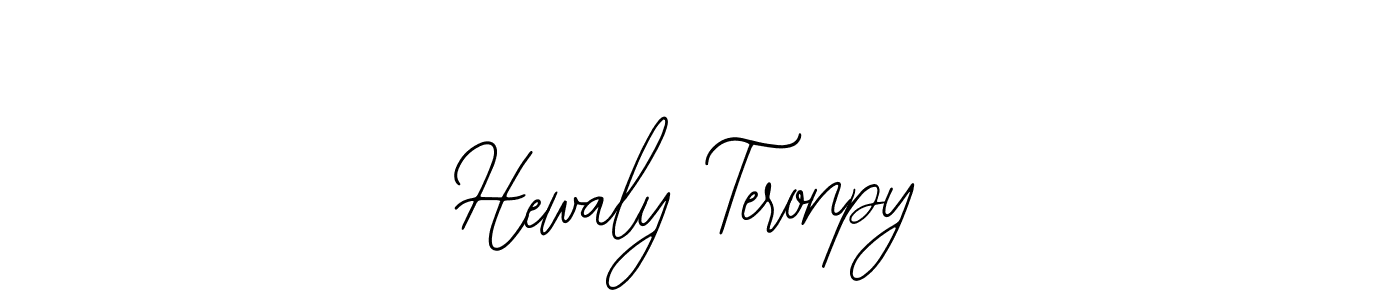 Similarly Bearetta-2O07w is the best handwritten signature design. Signature creator online .You can use it as an online autograph creator for name Hewaly Teronpy. Hewaly Teronpy signature style 12 images and pictures png