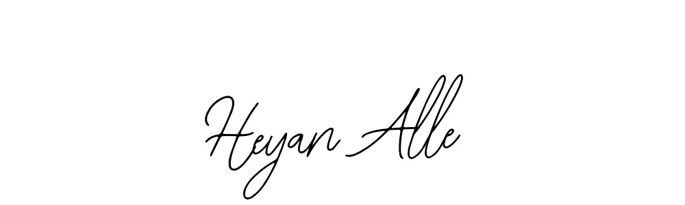 Make a beautiful signature design for name Heyan Alle. Use this online signature maker to create a handwritten signature for free. Heyan Alle signature style 12 images and pictures png