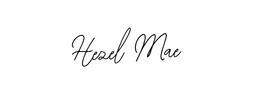 Use a signature maker to create a handwritten signature online. With this signature software, you can design (Bearetta-2O07w) your own signature for name Hezel Mae. Hezel Mae signature style 12 images and pictures png