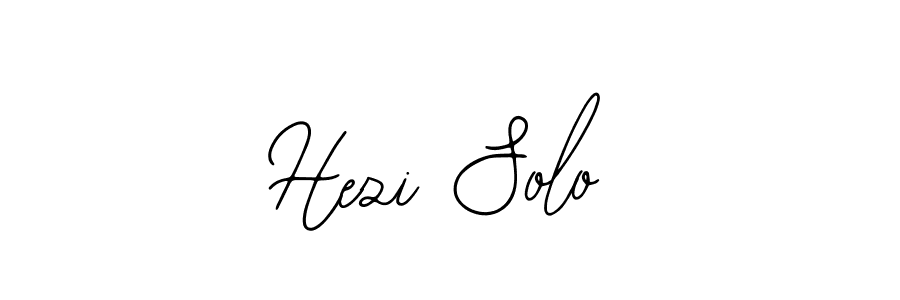 You should practise on your own different ways (Bearetta-2O07w) to write your name (Hezi Solo) in signature. don't let someone else do it for you. Hezi Solo signature style 12 images and pictures png