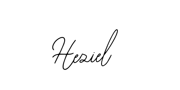 How to make Heziel signature? Bearetta-2O07w is a professional autograph style. Create handwritten signature for Heziel name. Heziel signature style 12 images and pictures png