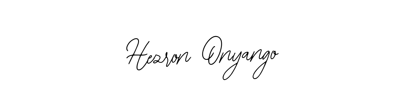The best way (Bearetta-2O07w) to make a short signature is to pick only two or three words in your name. The name Hezron Onyango include a total of six letters. For converting this name. Hezron Onyango signature style 12 images and pictures png