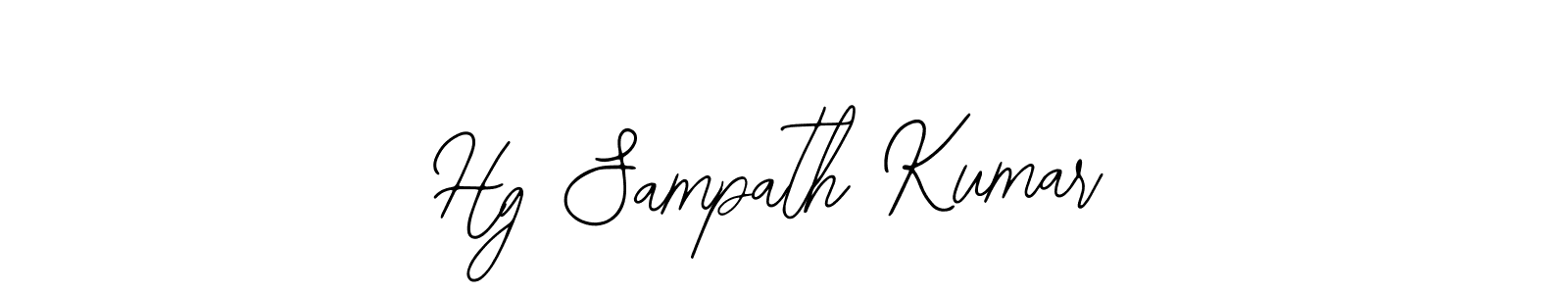Also You can easily find your signature by using the search form. We will create Hg Sampath Kumar name handwritten signature images for you free of cost using Bearetta-2O07w sign style. Hg Sampath Kumar signature style 12 images and pictures png