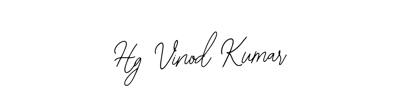 Create a beautiful signature design for name Hg Vinod Kumar. With this signature (Bearetta-2O07w) fonts, you can make a handwritten signature for free. Hg Vinod Kumar signature style 12 images and pictures png