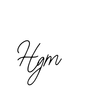 Use a signature maker to create a handwritten signature online. With this signature software, you can design (Bearetta-2O07w) your own signature for name Hgm. Hgm signature style 12 images and pictures png