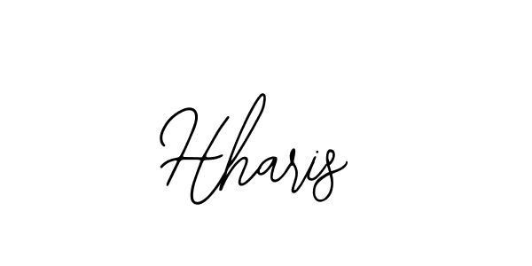 Use a signature maker to create a handwritten signature online. With this signature software, you can design (Bearetta-2O07w) your own signature for name Hharis. Hharis signature style 12 images and pictures png