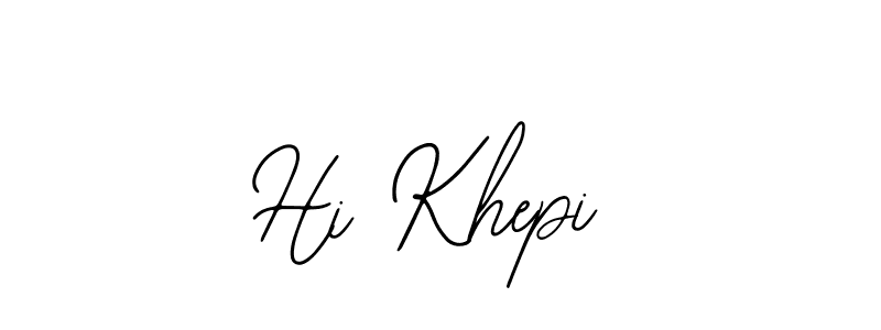 How to make Hi Khepi signature? Bearetta-2O07w is a professional autograph style. Create handwritten signature for Hi Khepi name. Hi Khepi signature style 12 images and pictures png
