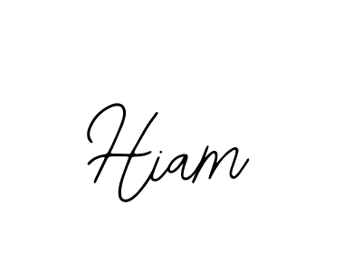 Use a signature maker to create a handwritten signature online. With this signature software, you can design (Bearetta-2O07w) your own signature for name Hiam. Hiam signature style 12 images and pictures png