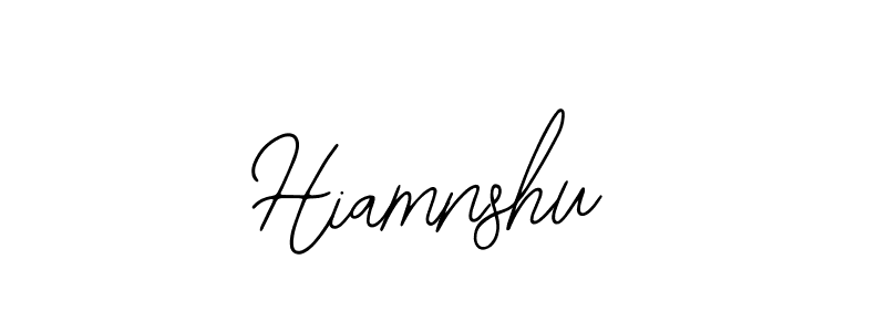 The best way (Bearetta-2O07w) to make a short signature is to pick only two or three words in your name. The name Hiamnshu include a total of six letters. For converting this name. Hiamnshu signature style 12 images and pictures png