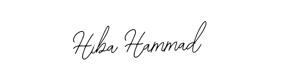 The best way (Bearetta-2O07w) to make a short signature is to pick only two or three words in your name. The name Hiba Hammad include a total of six letters. For converting this name. Hiba Hammad signature style 12 images and pictures png