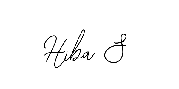 Use a signature maker to create a handwritten signature online. With this signature software, you can design (Bearetta-2O07w) your own signature for name Hiba S. Hiba S signature style 12 images and pictures png