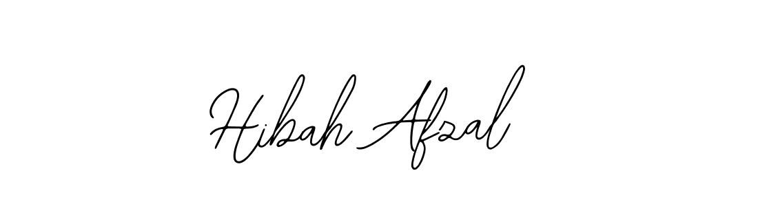 How to make Hibah Afzal signature? Bearetta-2O07w is a professional autograph style. Create handwritten signature for Hibah Afzal name. Hibah Afzal signature style 12 images and pictures png