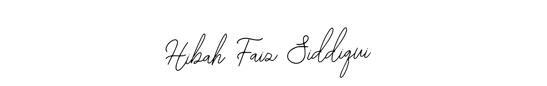 Hibah Faiz Siddiqui stylish signature style. Best Handwritten Sign (Bearetta-2O07w) for my name. Handwritten Signature Collection Ideas for my name Hibah Faiz Siddiqui. Hibah Faiz Siddiqui signature style 12 images and pictures png