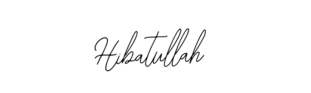 How to make Hibatullah name signature. Use Bearetta-2O07w style for creating short signs online. This is the latest handwritten sign. Hibatullah signature style 12 images and pictures png