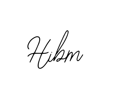 How to make Hibm signature? Bearetta-2O07w is a professional autograph style. Create handwritten signature for Hibm name. Hibm signature style 12 images and pictures png