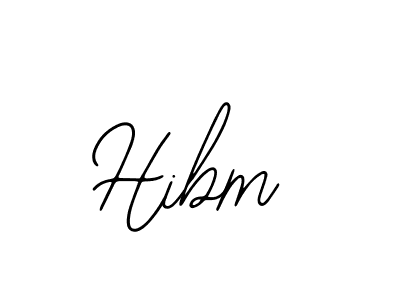 You should practise on your own different ways (Bearetta-2O07w) to write your name (Hibm) in signature. don't let someone else do it for you. Hibm signature style 12 images and pictures png