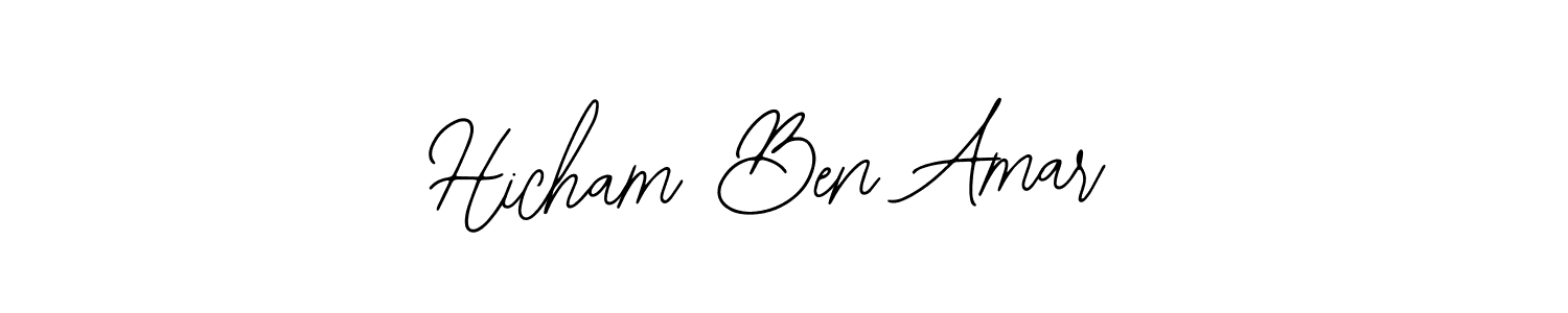 Also You can easily find your signature by using the search form. We will create Hicham Ben Amar name handwritten signature images for you free of cost using Bearetta-2O07w sign style. Hicham Ben Amar signature style 12 images and pictures png