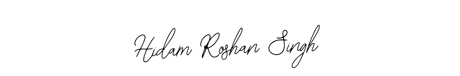 Use a signature maker to create a handwritten signature online. With this signature software, you can design (Bearetta-2O07w) your own signature for name Hidam Roshan Singh. Hidam Roshan Singh signature style 12 images and pictures png