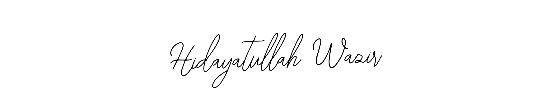How to make Hidayatullah Wazir signature? Bearetta-2O07w is a professional autograph style. Create handwritten signature for Hidayatullah Wazir name. Hidayatullah Wazir signature style 12 images and pictures png