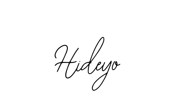 Design your own signature with our free online signature maker. With this signature software, you can create a handwritten (Bearetta-2O07w) signature for name Hideyo. Hideyo signature style 12 images and pictures png