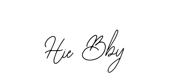 Hie Bby stylish signature style. Best Handwritten Sign (Bearetta-2O07w) for my name. Handwritten Signature Collection Ideas for my name Hie Bby. Hie Bby signature style 12 images and pictures png