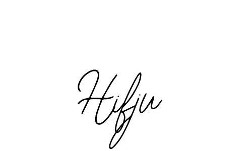 Use a signature maker to create a handwritten signature online. With this signature software, you can design (Bearetta-2O07w) your own signature for name Hifju. Hifju signature style 12 images and pictures png