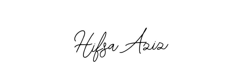 Similarly Bearetta-2O07w is the best handwritten signature design. Signature creator online .You can use it as an online autograph creator for name Hifsa Aziz. Hifsa Aziz signature style 12 images and pictures png