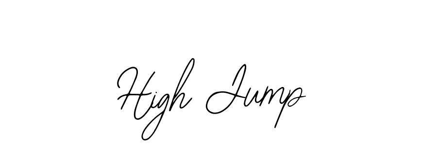 How to Draw High Jump signature style? Bearetta-2O07w is a latest design signature styles for name High Jump. High Jump signature style 12 images and pictures png