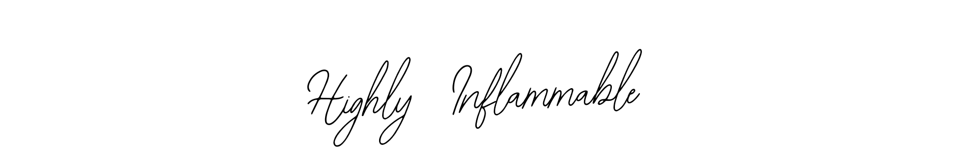 Also You can easily find your signature by using the search form. We will create Highly  Inflammable name handwritten signature images for you free of cost using Bearetta-2O07w sign style. Highly  Inflammable signature style 12 images and pictures png