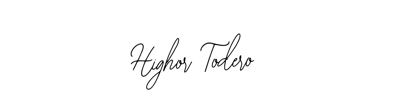 It looks lik you need a new signature style for name Highor Todero. Design unique handwritten (Bearetta-2O07w) signature with our free signature maker in just a few clicks. Highor Todero signature style 12 images and pictures png