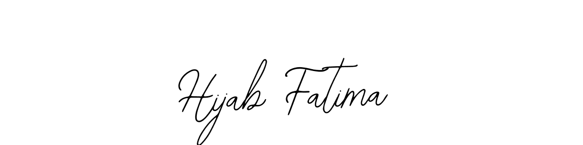 Design your own signature with our free online signature maker. With this signature software, you can create a handwritten (Bearetta-2O07w) signature for name Hijab Fatima. Hijab Fatima signature style 12 images and pictures png