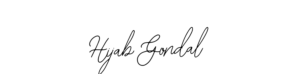 Also we have Hijab Gondal name is the best signature style. Create professional handwritten signature collection using Bearetta-2O07w autograph style. Hijab Gondal signature style 12 images and pictures png