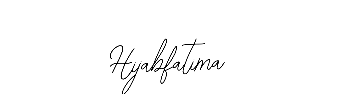 Use a signature maker to create a handwritten signature online. With this signature software, you can design (Bearetta-2O07w) your own signature for name Hijabfatima. Hijabfatima signature style 12 images and pictures png