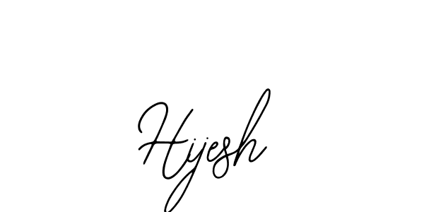 Also we have Hijesh name is the best signature style. Create professional handwritten signature collection using Bearetta-2O07w autograph style. Hijesh signature style 12 images and pictures png