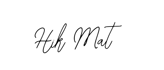 How to make Hik Mat name signature. Use Bearetta-2O07w style for creating short signs online. This is the latest handwritten sign. Hik Mat signature style 12 images and pictures png