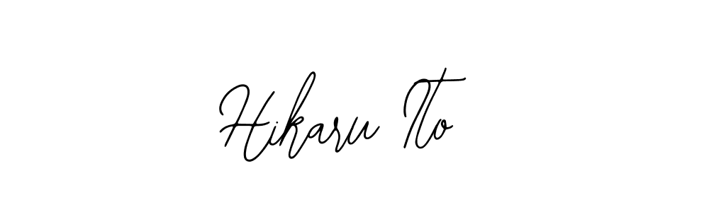 Create a beautiful signature design for name Hikaru Ito. With this signature (Bearetta-2O07w) fonts, you can make a handwritten signature for free. Hikaru Ito signature style 12 images and pictures png