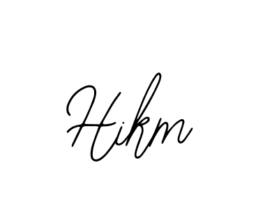 if you are searching for the best signature style for your name Hikm. so please give up your signature search. here we have designed multiple signature styles  using Bearetta-2O07w. Hikm signature style 12 images and pictures png