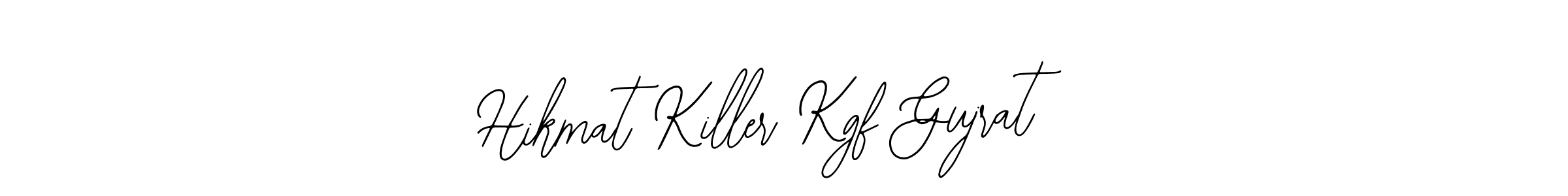 Also You can easily find your signature by using the search form. We will create Hikmat Killer Kgf Gujrat name handwritten signature images for you free of cost using Bearetta-2O07w sign style. Hikmat Killer Kgf Gujrat signature style 12 images and pictures png