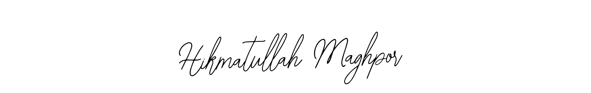 Design your own signature with our free online signature maker. With this signature software, you can create a handwritten (Bearetta-2O07w) signature for name Hikmatullah Maghpor. Hikmatullah Maghpor signature style 12 images and pictures png