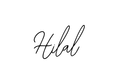 Design your own signature with our free online signature maker. With this signature software, you can create a handwritten (Bearetta-2O07w) signature for name Hilal. Hilal signature style 12 images and pictures png