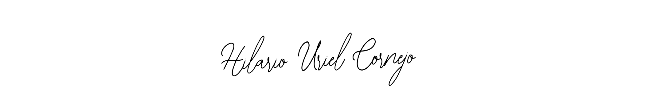 How to make Hilario Uriel Cornejo name signature. Use Bearetta-2O07w style for creating short signs online. This is the latest handwritten sign. Hilario Uriel Cornejo signature style 12 images and pictures png