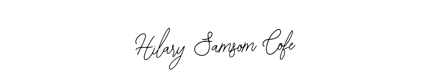 How to Draw Hilary Samsom Cofe signature style? Bearetta-2O07w is a latest design signature styles for name Hilary Samsom Cofe. Hilary Samsom Cofe signature style 12 images and pictures png