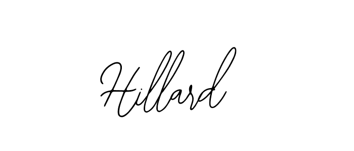 Design your own signature with our free online signature maker. With this signature software, you can create a handwritten (Bearetta-2O07w) signature for name Hillard. Hillard signature style 12 images and pictures png