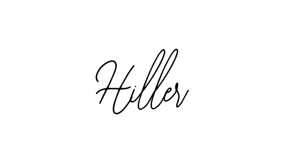How to make Hiller name signature. Use Bearetta-2O07w style for creating short signs online. This is the latest handwritten sign. Hiller signature style 12 images and pictures png