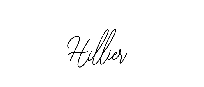 Design your own signature with our free online signature maker. With this signature software, you can create a handwritten (Bearetta-2O07w) signature for name Hillier. Hillier signature style 12 images and pictures png